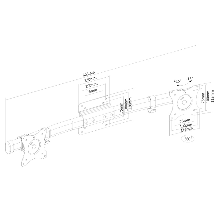 stoyka-neomounts-by-newstar-flat-screen-cross-bar-neomounts-by-newstar-fpma-cb100b